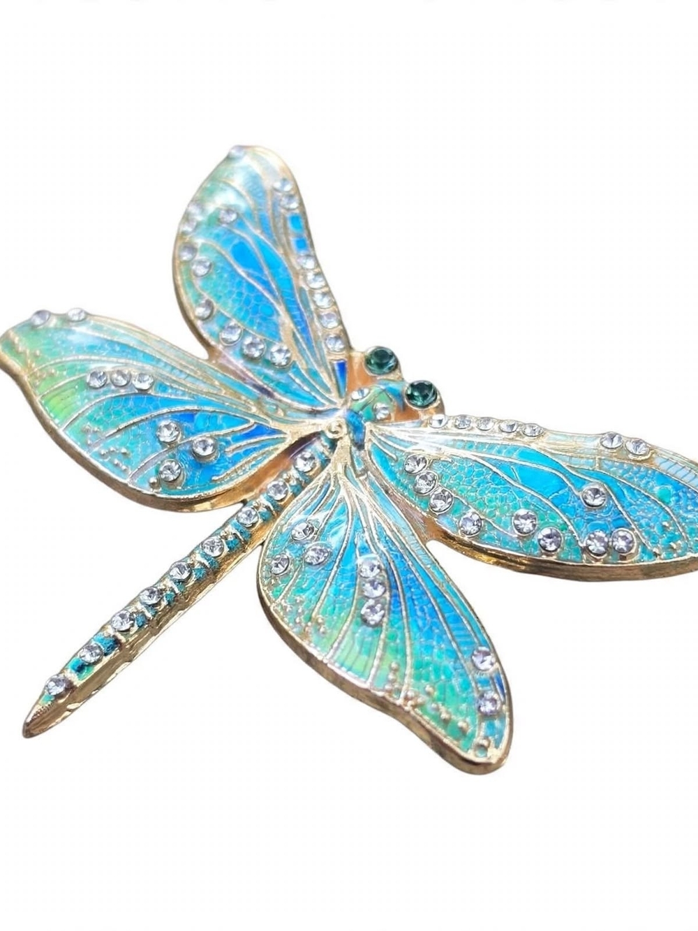 Turquoise Dragonfly Decorative Accent Pin